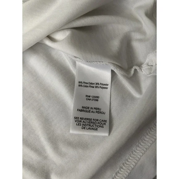 Travis Mathew Polo Shirt‎ Mens Medium White Striped Print Golf Short Sleeve Prep - Picture 8 of 11